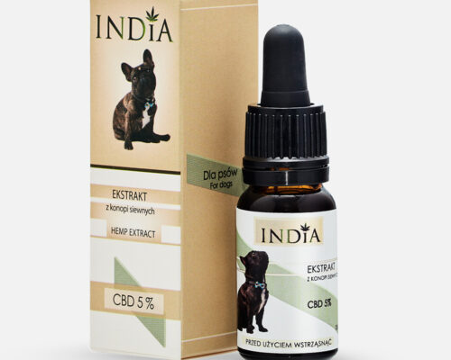 Aromat Świec - Olej Konopny - Ekstrakt Z Konopi Siewnych, CBD 5% 500 mg 10 ml Dla Psów | India Cosmetics