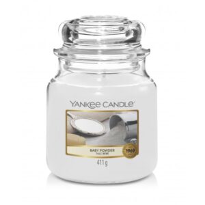 Aromat Świec - Yankee Candle Średnia Świeca Zapachowa Baby Powder