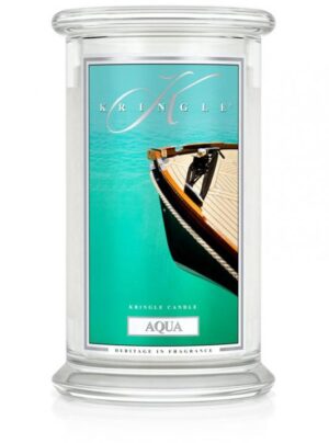 Aromat Świec - Kringle Candle Duża Świeca Zapachowa Aqua
