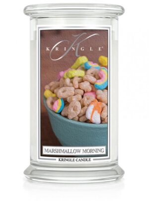 Aromat Świec - Kringle Candle Duża Świeca Zapachowa Marshmallow Morning