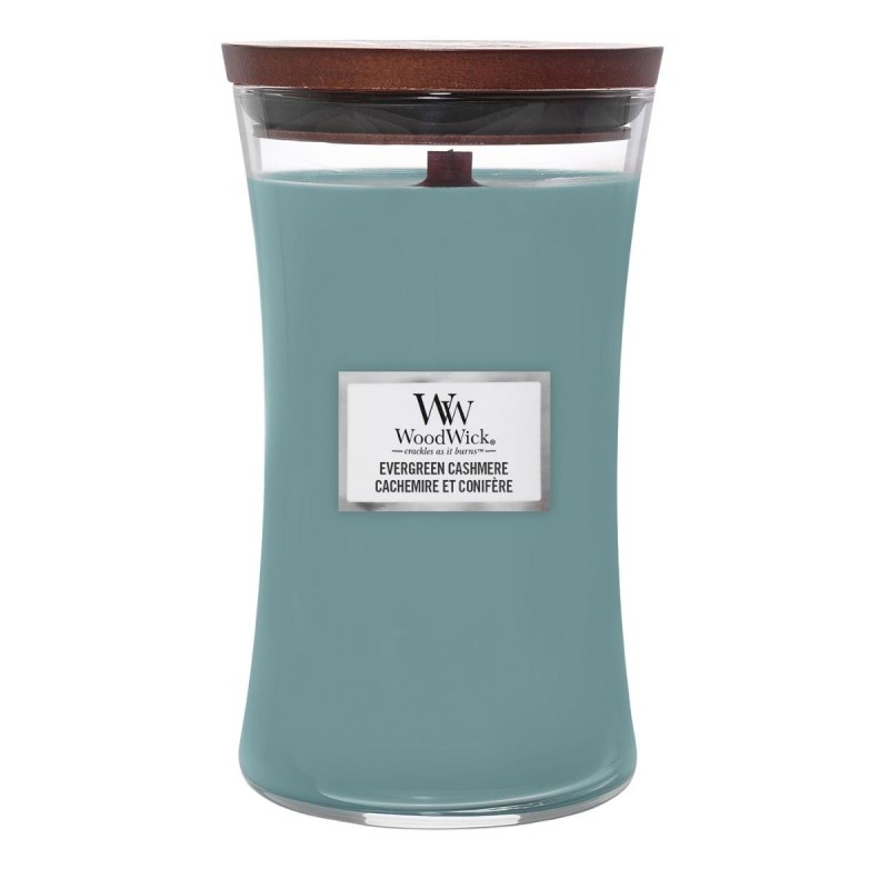 Woodwick Duża Świeca Zapachowa Evergreen Cashmere